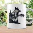 Nature Mountains Adventure Wolf Outdoor Wildlife Forest Coffee Mug Gifts ideas