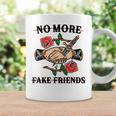 No More Fake Friends 伝統的なタトゥーインク オールドスクール エッジー コーヒーマグ ギフトのアイデア