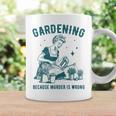 Une Rétro Jardinant Est Drôle Parce Que Le Meurtre Est Une Erreur Tasse Idées cadeaux
