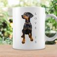 ドーベルマン シャツ ドーベルマン ピンシャー 犬 ママ お父さん 愛 ペット 子犬 コーヒーマグ ギフトのアイデア