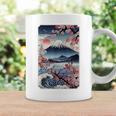 日本の桜庭 芸者 富士山 桜 木 コーヒーマグ ギフトのアイデア