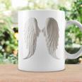 背面にリアルな白い天使の羽。 コーヒーマグ ギフトのアイデア