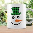 雪だるま 顔 にんじん鼻 クリスマス 冬 格子柄 サンタハット コーヒーマグ ギフトのアイデア