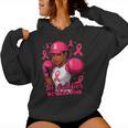 African American In October We Wear Pink Breast Cancer Women Hoodie