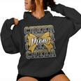 Cheer Mom Mama Bow Sport Cheerleader Cheerleading Yellow Women Hoodie