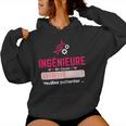 Future Ingénieure Étudiante Fille En Cours Cadeau Ingenieur Sweat à capuche femme