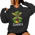 Proud Jamaican Afro Black Woman Jamaica Flag Women Hoodie