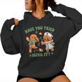 Retro Nurse Christmas Gingerbread Have You Tried Icing It Women Hoodie