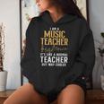 Cool Music Teacher Art For Men Women School Orchestra Coach Women's Hoodie Gifts for Her Cool Music Teacher Art For Men Women School Orchestra Coach Women's Hoodie Gifts for Her