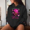 In October We Wear Pink Breast Cancer Awareness Black Women Women Hoodie Gifts for Her