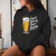 ビール ハッピー ビール好き Don't Worry Beer Happy Beer Drinker レディースパーカー 彼女への贈り物