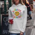 Cute Choose Kindness Groovy Smile Face Inspirational Be Kind Women Hoodie Unique Gifts