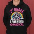 2Nd Grade Unicorn Cat Magical Caticorn Back Tochool レディースパーカー