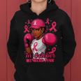 African American In October We Wear Pink Breast Cancer Women Hoodie