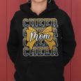 Cheer Mom Mama Bow Sport Cheerleader Cheerleading Yellow Women Hoodie