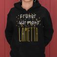 Früher War Mehr Lametta Lustigerpruch Weihnachten Geschenk Frauen Kapuzenpullover für Damen