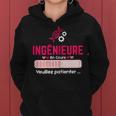 Future Ingénieure Étudiante Fille En Cours Cadeau Ingenieur Sweat à capuche femme