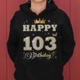 Happy 103Rd Birthday 103歳 女性 男性 誕生日パーティー 長袖tシャツ レディースパーカー