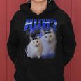 Huh ファニーダンクキャットミーム 女性&男性向け ヒンジなし グーフィーキャット レディースパーカー