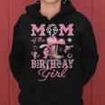Mom Of The Birthday Girl Pink Cowgirl Western Rodeo Women Hoodie