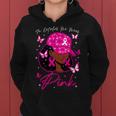In October We Wear Pink Breast Cancer Awareness Black Women Women Hoodie