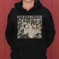 Overstimulated Mama Duck Farm Animal Homeschool Mom Life Women Hoodie