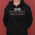 Sitar Indian Musical Instrument Strings Music Sitar Musician Women's Hoodie