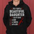 メンズ Yes I Have A Beautiful Daughters I Also Havearcastic レディースパーカー