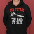 スキーパトロールの言い You Fall We Haul 面白いスキーパトロール レディースパーカー