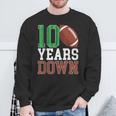 10Th Birthday Football Ten Year Old Football Player Sweatshirt Gifts for Old Men