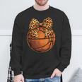 Basketball Coquette Bow Cute Basketball Player Sweatshirt Gifts for Old Men