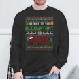 C'est Drôleois Gentil Avec Le Comptable Le Père Noël Regarde Noël Manche Longue Sweater e Cadeaux pour les vieillards