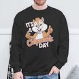 It Is A Chipmunk Day Happy Wildlife Animal Forest Animal Sweatshirt Gifts for Old Men