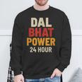 Dal Bhat Power 24 Hour ネパールトレッキングデザイン スウェットシャツ 高齢者への贈り物
