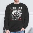 Dark Gothic Black And Red Skull Emo Y2k Grunge Streetwear Sweatshirt Gifts for Old Men