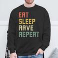 Eatleep Rave Repeat Edm テクノ スウェットシャツ 高齢者への贈り物