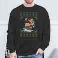 Santa Pooping Down The Chimney Ugly Christmas Sweater Sweatshirt Gifts for Old Men