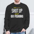 hut Up And Go Fishing Fisher Lover Fish Fishing スウェットシャツ 高齢者への贈り物