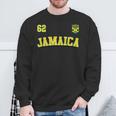 Jamaica 62 2024 年独立記念日ジャマイカ国旗ジャージ 長袖tシャツ スウェットシャツ 高齢者への贈り物