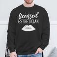 Licenciada En Estética Esteticistas Facialist Esteticista Camisa de entrenamiento Regalos para ancianos