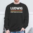 Ludwig Everything Else Is Noise クラシック音楽ドラムスティック 長袖tシャツ スウェットシャツ 高齢者への贈り物