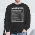 Millennial Nutrition Facts Generation Meme Sweatshirt Gifts for Old Men Millennial Nutrition Facts Generation Meme Sweatshirt Gifts for Old Men