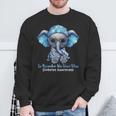 In November We Wear Blue Elephant Diabetes Awareness Sweatshirt Unisex Gifts for Old Men