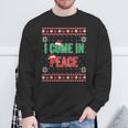 I Come In Peace I'm Peace Matching Ugly Christmas Sweater Sweatshirt Gifts for Old Men I Come In Peace I'm Peace Matching Ugly Christmas Sweater Sweatshirt Gifts for Old Men