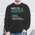 Pourquoi Jeuis Célibataire Hideux Trop Difficile Dick Est Trop Gros Tuer Quelqu'un Sweater e Cadeaux pour les vieillards
