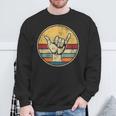 Shaka Surfing Beach Apparel Surfer Greeting Hand Sweatshirt Unisex Gifts for Old Men