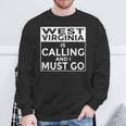 ウェストバージニアtシャツ Westirginia Is Calling And I Must Go スウェットシャツ 高齢者への贈り物