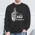 ジャズ・サックス レッツ・ジャズ・シング・アップlet's Jazz Thing Up 長袖tシャツ スウェットシャツ 高齢者への贈り物