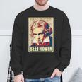 ベートーベン クラシカル音楽作曲家 レトロ スウェットシャツ 高齢者への贈り物