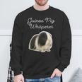 モルモットのささやき-ペルーのモルモット スウェットシャツ 高齢者への贈り物